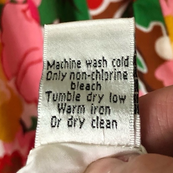 Talbots flrl slvlss empire wst  fit & flare lined cotton round nk drss SZ 6P - Picture 11 of 12